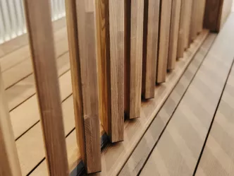 verschillende soorten hout in zowel toepassingen op de vloer als wanden